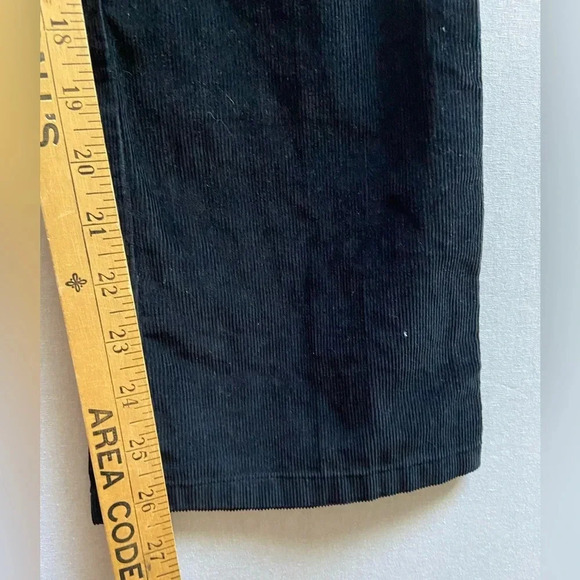 Sunday Best Aritzia black high  waisted corduroy pants Sz 10 - Picture 8 of 10